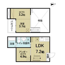 東枇杷島駅 徒歩10分 1階の物件間取画像